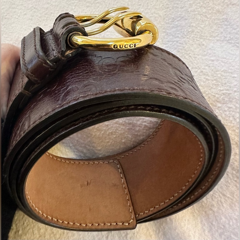 Gucci vintage authentic belt in brown